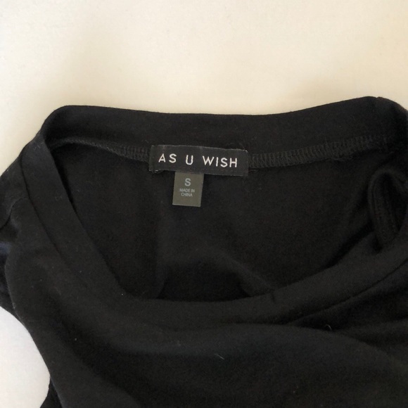 ⚡️SALE⚡️ As U Wish Cold Shoulder Tie Sleeve Dress - Picture 5 of 5